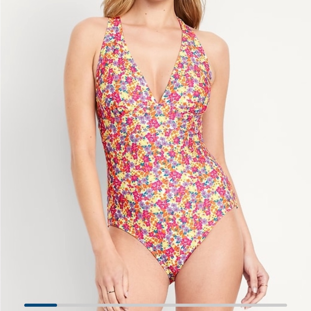 NWT floral old navy one piece swimsuit